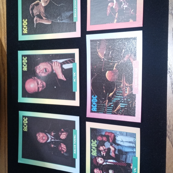 1991 Vintage Set of 6 AC/DC Rock Cards Trading Cards - Picture 8 of 17
